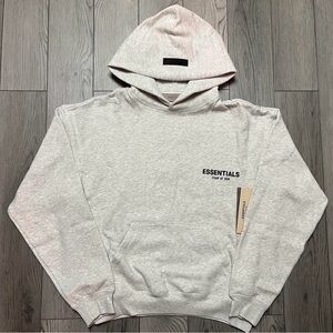 Men’s Brand New Authentic Light Oatmeal Essential Fear of God Hoodie